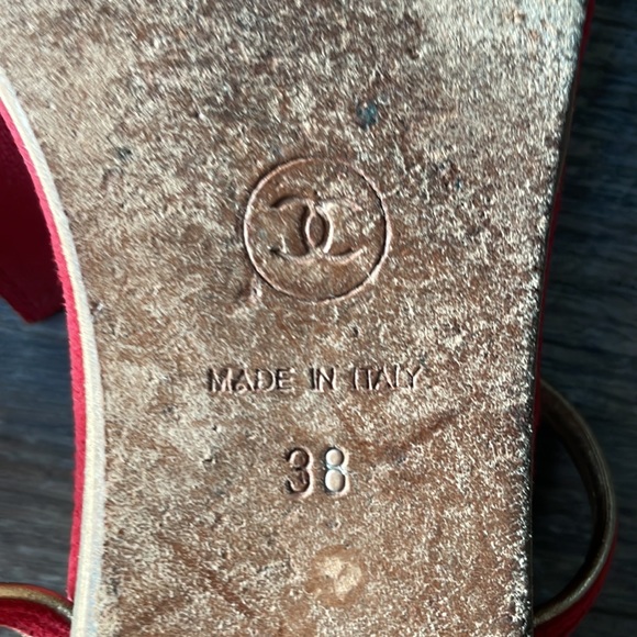 Chanel Red Sandals - Picture 8 of 11